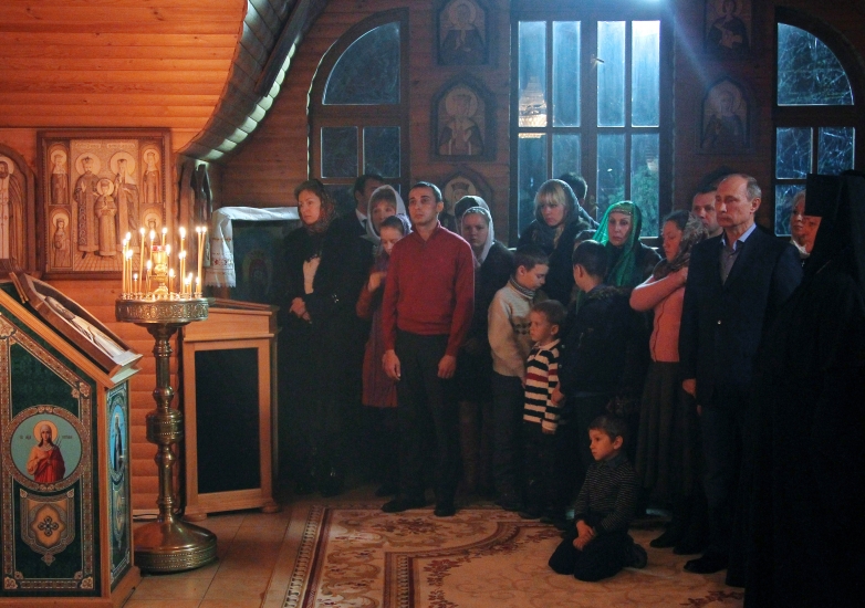 Путин на Божић са сељанима