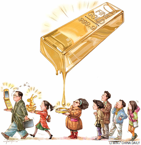 Кинези за празнике купили 320,5 тона злата