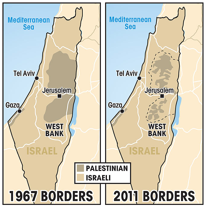 ЕУ тражи од Израела да врати границе из 1967. године