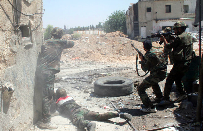 Битка на периферији Дамаска где су нађени бојни отрови