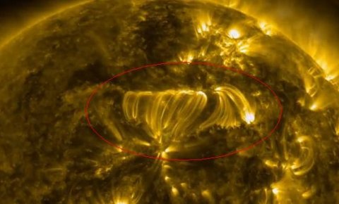 Ерупција на Сунцу дуга 320.000 км (видео)