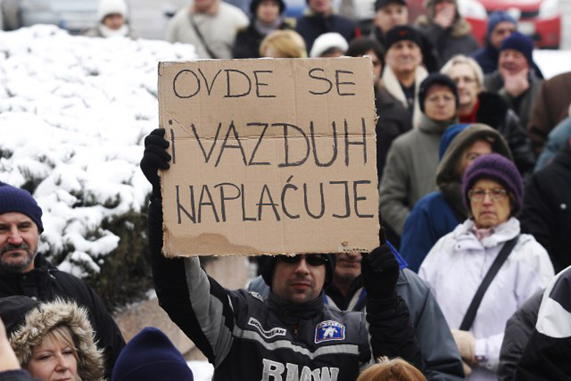 Нови Сад: Протест због рачуна за гас