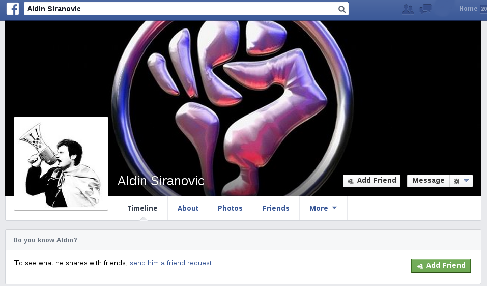 Алдин Ширановић, вођа Фејсбук групе „Удар“ један је од људи који је “запалио” Босну и Херцеговину