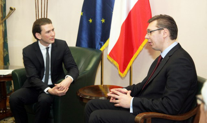 Вучићев пријатељ и "стратешки партнер" Курц од Аустрије би да прими Косово у Савет Европе