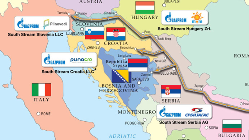 Гаспром: Србија са Јужним током ново европско енергетско чвориште