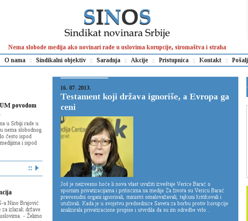 Синдикат запослених у медијима: Новинари у Србији раде у условима беде, страха и корупције