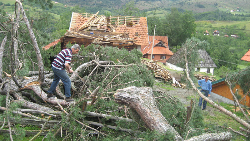 Торнадо у Новој Вароши, део Прибоја без струје