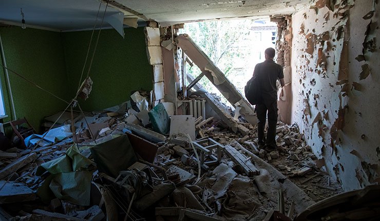 CNN: Артиљеријски напади кијевске ЕУ-наци хунте су унаказили Славјанск