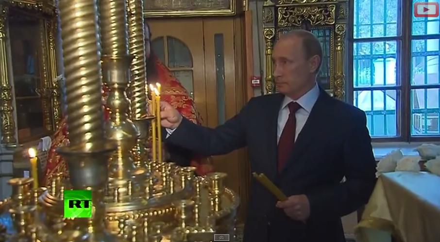 Владимир Путин запалио свећу свима који су страдали и погинули у одбрани Новорусије (видео)
