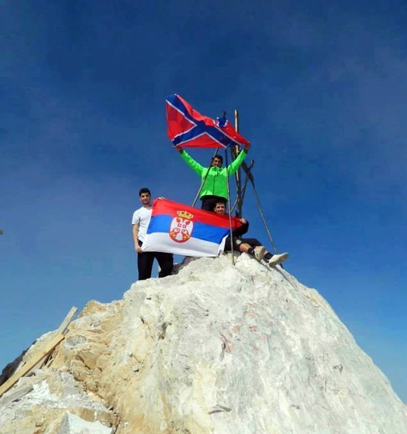 На врху Свете Горе: Новорусија - Србија