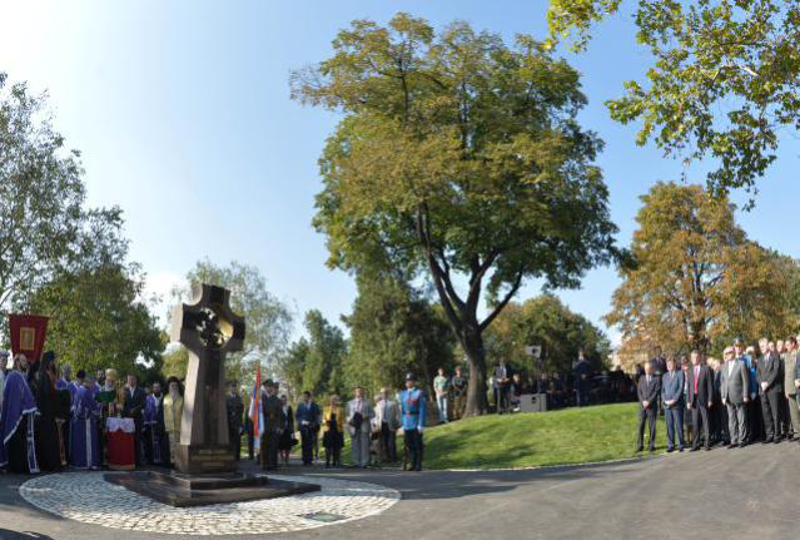 У Београду откривен споменик погинулим руским и српским војницима у Великом рату