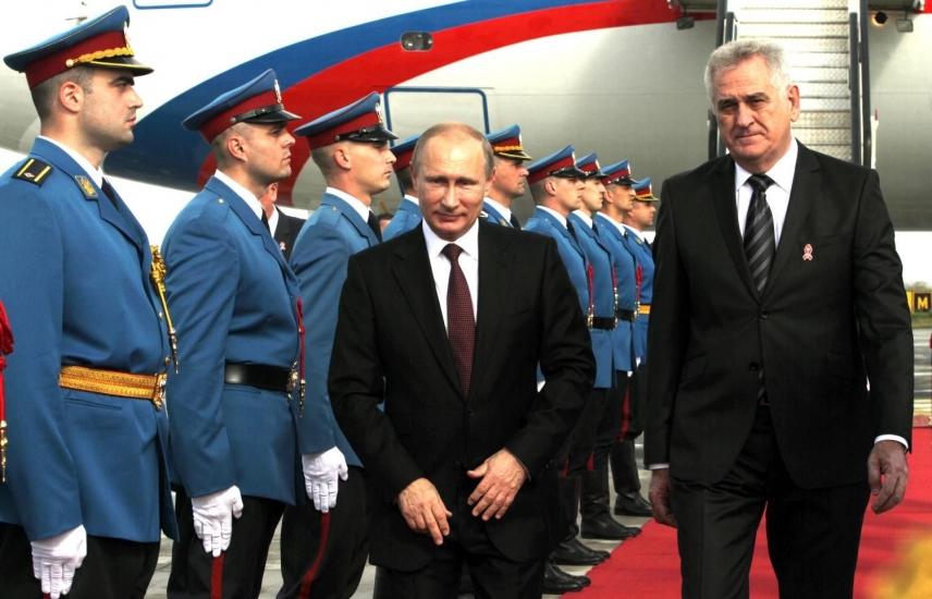 Путин започео посету Београду