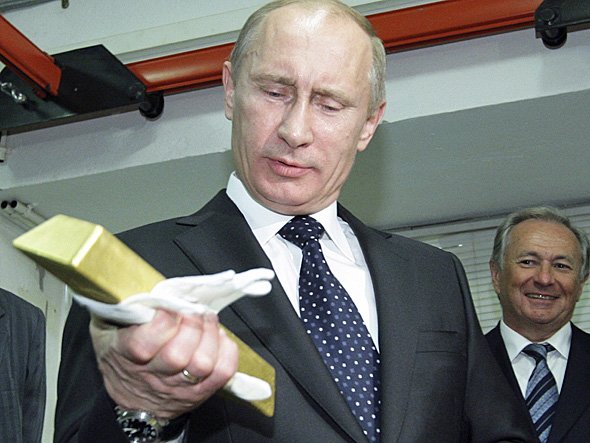 Путин гомила злато