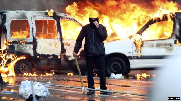 Брисел у пламену, сукоб полиције и демонстрaната (видео)