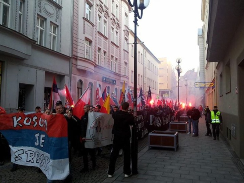 У току протести за српско Косово у у Пољској, Чешкој и Словачкој