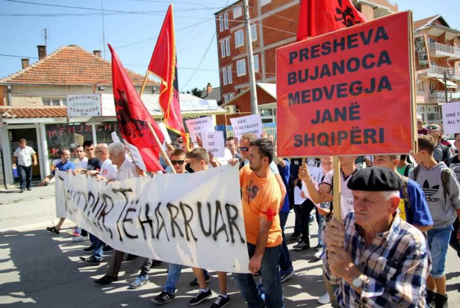 Овога нема у режимским медијима! Протест шиптара на југу Србије, носили карту Велике Албаније