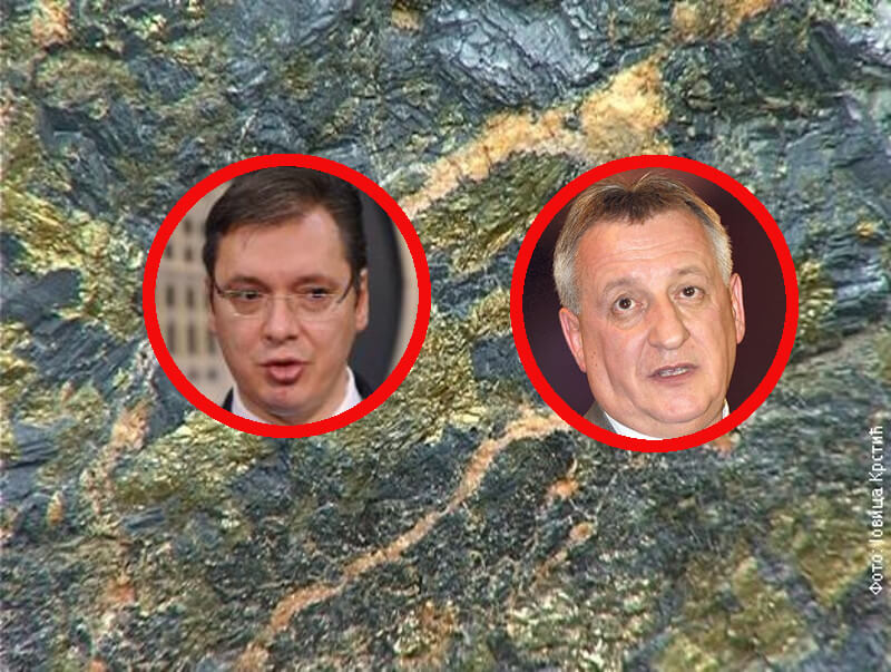 Тајкун Богићевић и премијер Вучић да одговоре колико је тона злата покрадено из рудника злата Леце!