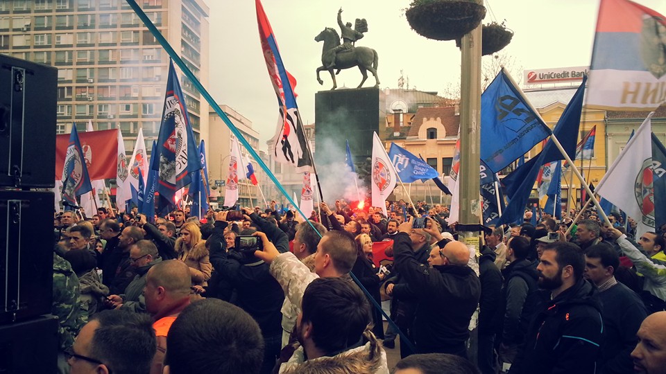 Погледајте митинг српског народа против НАТО у Нишу (видео)
