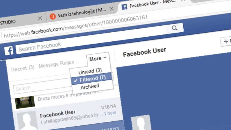 Откријте своје тајно Фејсбук сандуче с порукама