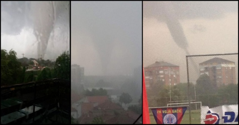 У Панчеву и Смедереву град величине парадајза зачињен са торнадом (видео)
