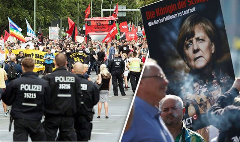 НЕМАЧКА НА НОГАМА Почеле демонстрације против Меркелове (видео)