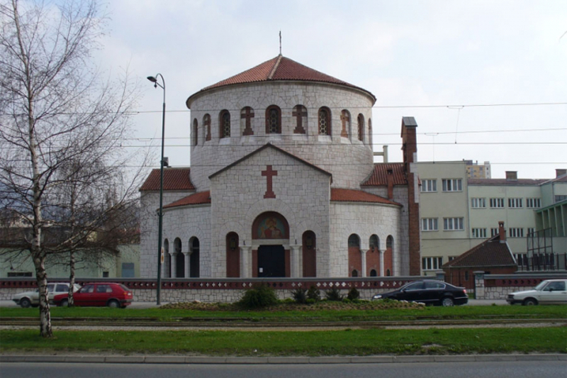Запаљена православна црква у Сарајеву