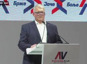 Аустријски власник „Митросa“ коме је из буџета плаћено 6 милиона евра за субвенције, говорио на Вучићевом предизборном скупу