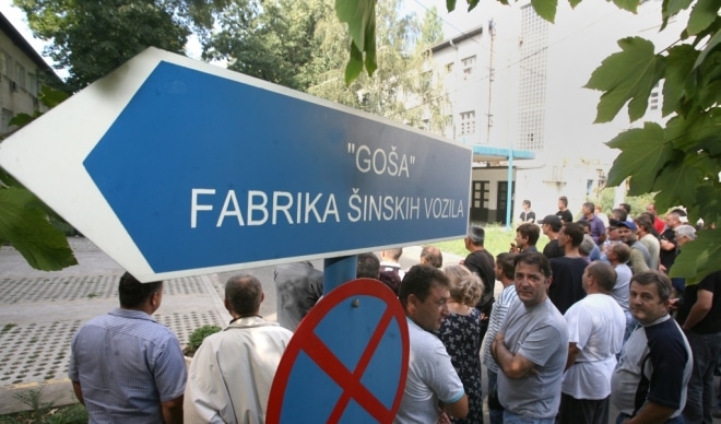 Радници "Гоше" настављају са штрајком упркос помоћи Владе Србије