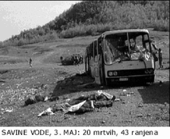 На данашњи дан 3. маја 1999. године, НАТО је забрањеним касетним бомбама побио народ код Савиних вода