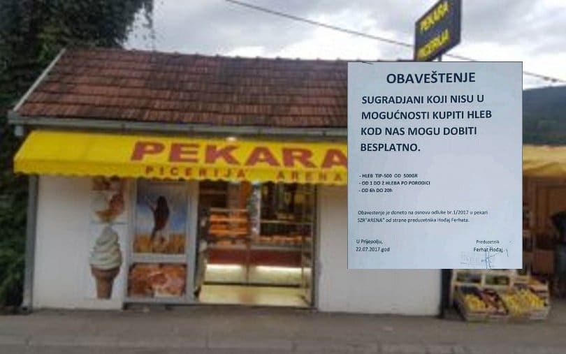Пекар из Пријепоља нуди бесплатан хлеб грађанима који нису у могућности да га купе