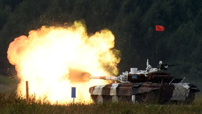 Русија: Међународне армијске игре - тенковски биатлон (видео)