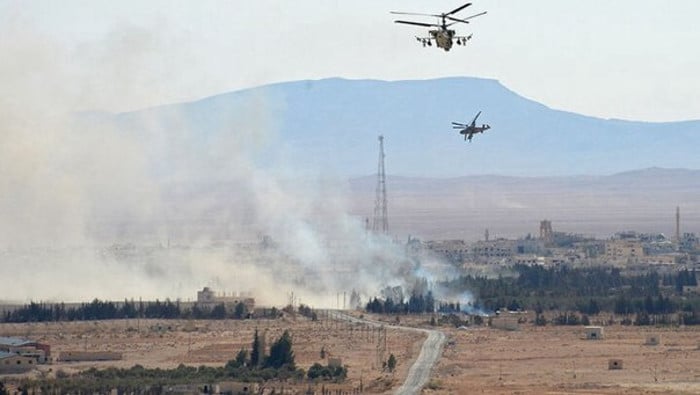 Руси и Сиријци извршили хеликоптерски десант на град Ел Кдер (видео)