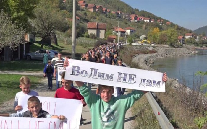 ПРИБОЈ: Успео ПРОТЕСТ против изградње приватне хидроелектране (фото)