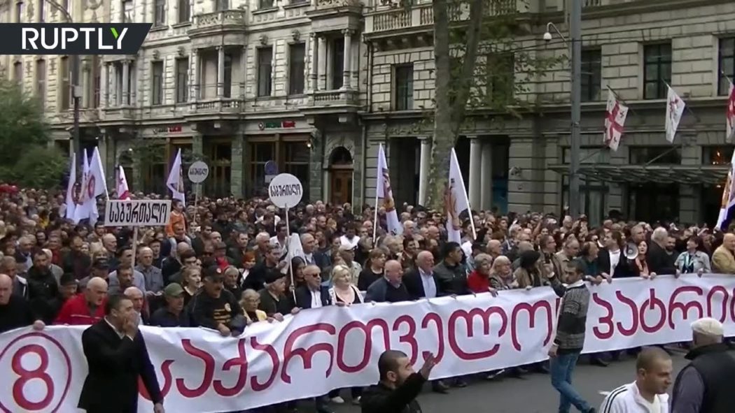 Грузија: У Тбилисију марш за нормализацију односа са Русијом (видео)