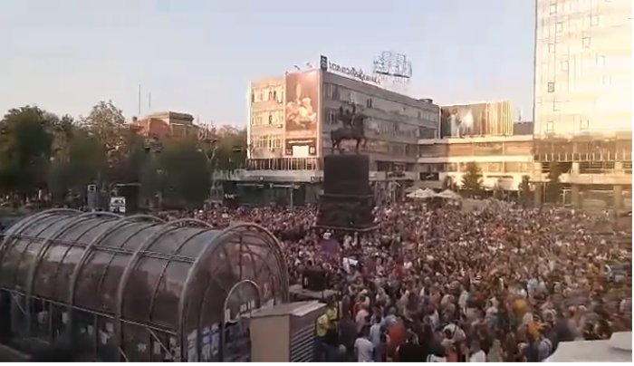 Погледајте протест у Нишу који су режимски и окупациони медији цензурисали! (видео)