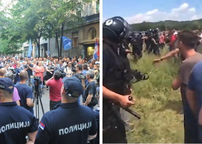 Док српска полиција у БГД чува шиптаре, шиптарска полиција батина српску децу