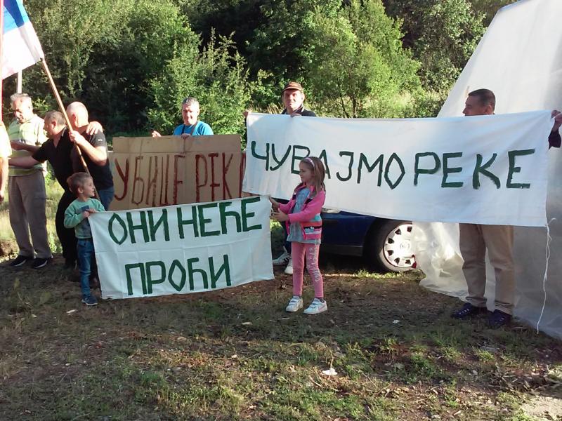 Опет протест против градње хидроелектрана, овог пута у селу Ракита код Бабушнице