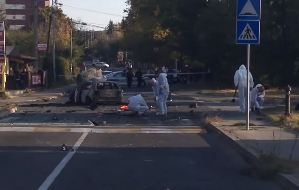 Експлозија аутомобила на Вождовцу (видео)