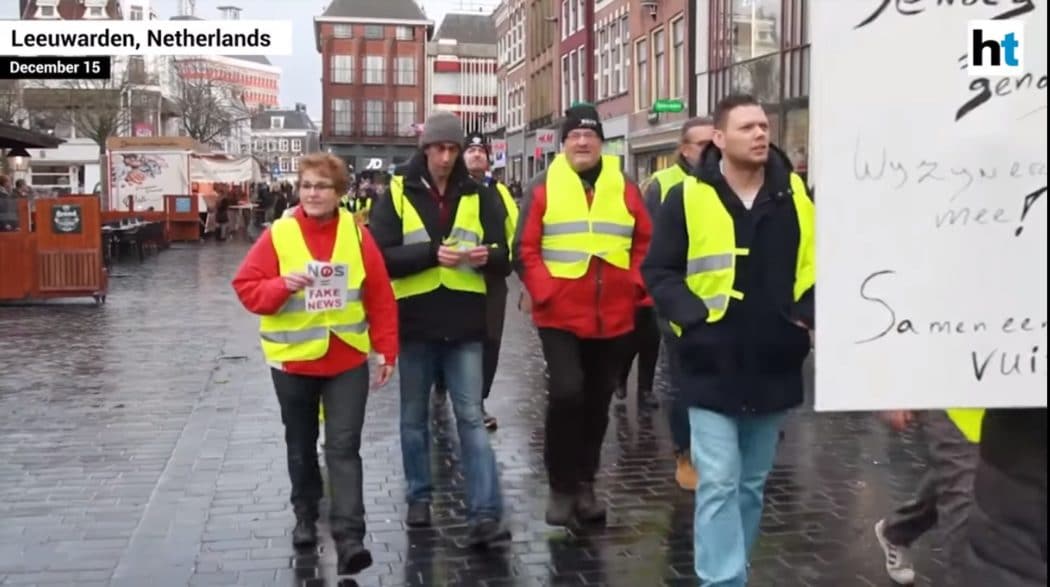 Све масовнији протести "Жутих прлуска" и у Холандији! (видео)