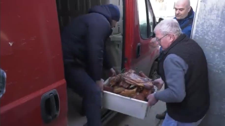 Зрењанин: Ветеринарска инспекција украла 600кг првокласног свињског меса (видео)