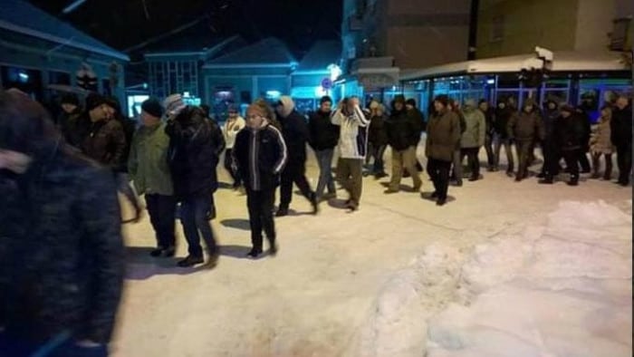 У Куршумлији, по јако хладном времену, одржан трећи протест против СНС