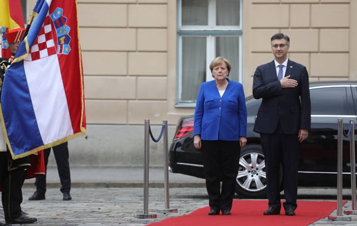Ангела Меркел стигла у Загреб