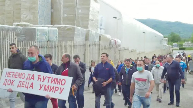 У Сурдулици протести против немачке фабрике “Knauf insulation”