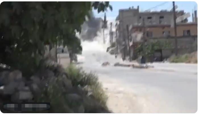 Сирија: Снимак удара руске авиобомбе К-250 у базу терориста (видео)