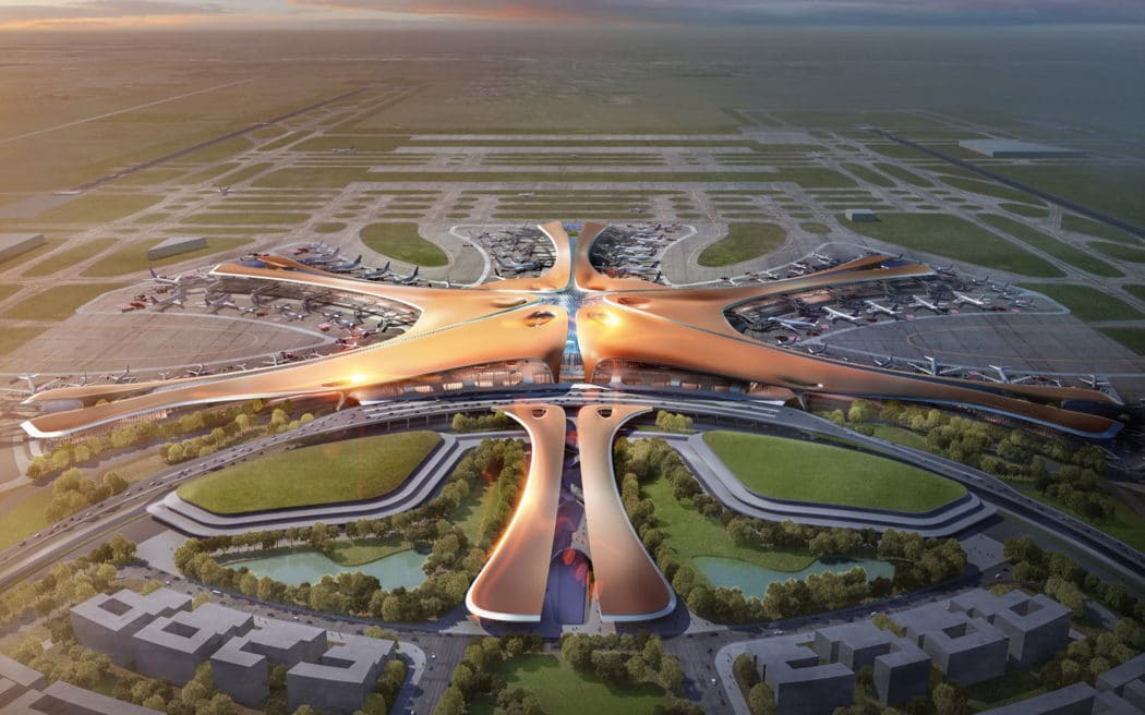 У Пекингу отворен највећи аеродром на свету, у облику звезде