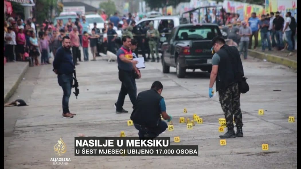 Мексико: 17.000 људи убијено у првој половини 2019. (видео)