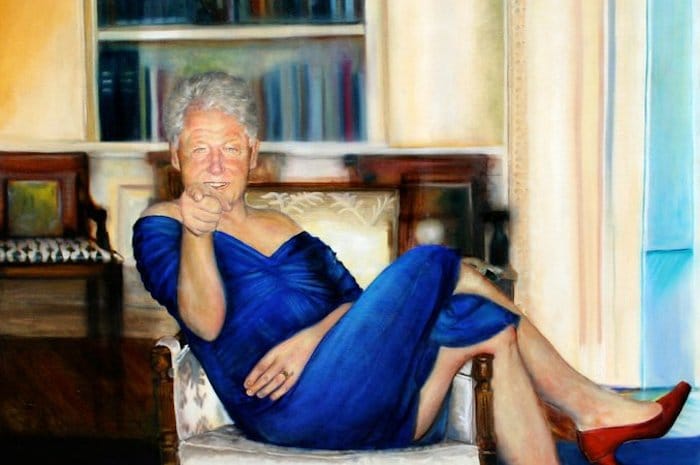 У вили педофила Џефрија Епстајна пронађена бизарна слика Била Клинтона у хаљини