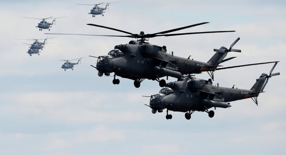 „Центар 2019“: Више од 100 хеликоптера пребачено код Оренбурга (видео)