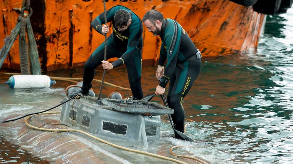 У подморници коју је Шпанија запленила налази се три тоне кокаина