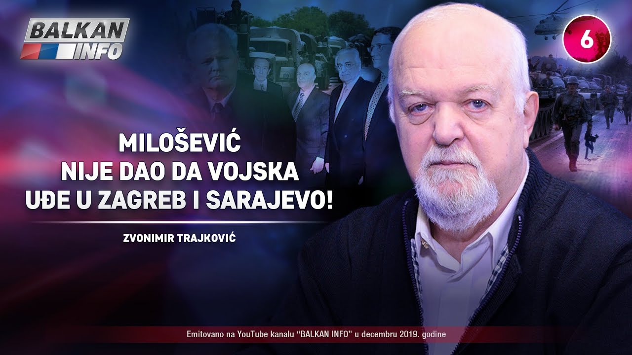 Звонимир Трајковић - Милошевић није дао да војска уђе у Загреб и Сарајево! (видео)